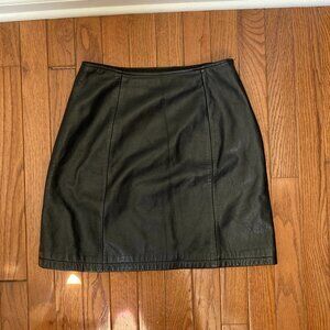 Wilson Black Genuine Leather skirt